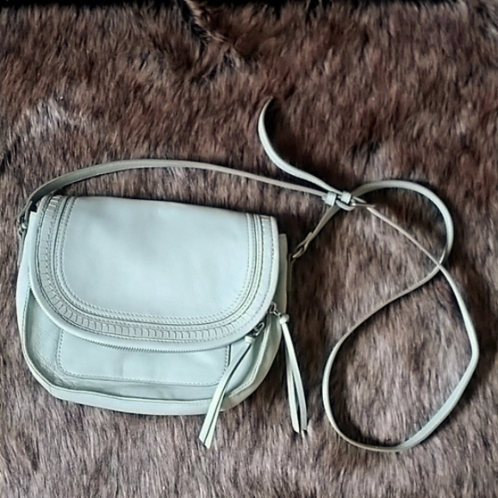Lucky Brand Kiah Genuine Leather Crossbody Purse in Sea Foam